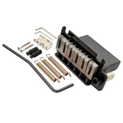 Musiclily Pro 10,8 мм тремоло-бридж в стиле двух точек с седлами из нержавеющей стали и цельностальным блоком для японских импортных гитар Strat, черный