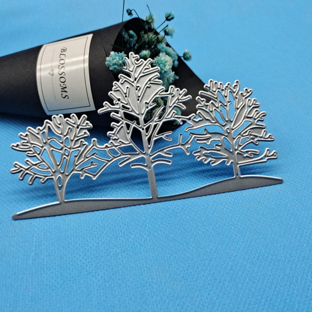 Рождественская елка металлический трафарет высечки пресс-формы 3 шт. крафт-бумага нож пресс-форма умирает дерево Рождество J6Z4