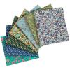 Floral Print Fabric Cute for DIY Crafts 7-Piece Set, Scraps, 46x56cm,