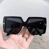 Vintage Large Square Sunglasses For Women Men Rectangle Sun Glasses Female Oval Eyewear Oculos De Sol for Male Female Eyeglasses