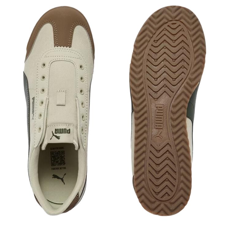 Puma Turino 2 Slip On Удобные Универсальные Низкие Тренировочные Кроссовки Унисекс Кеды Цвет Off-White 408704-02