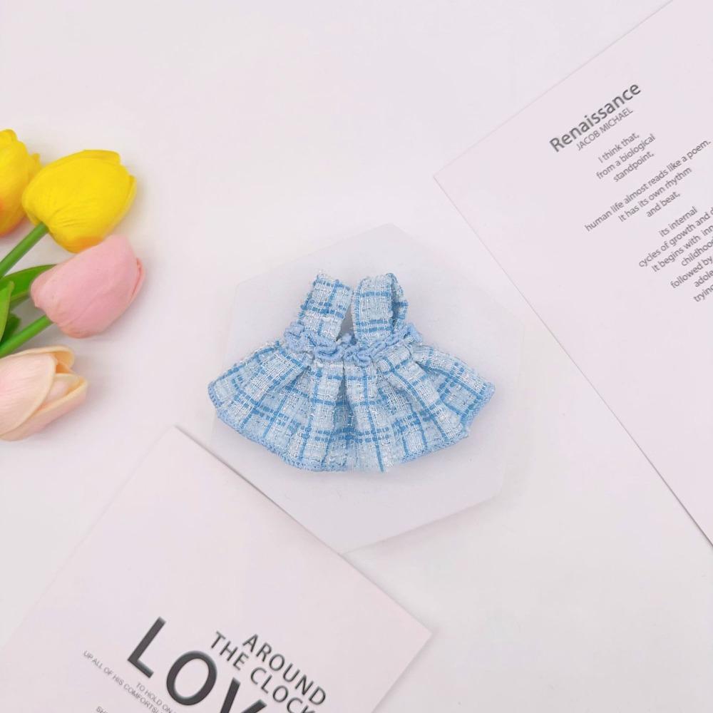Cute Bow Lace Dress Retro Doll Accessories Fashion Girl Gift Toy for 10-15cm Cotton Doll