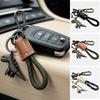 Leather Dinosaur Keychain Cartoon Leather Rope Car Keychain Funny Dinosaur Pendant Bag Ornament