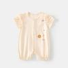 Комбинезон с коротким рукавом для новорожденных, летние тонкие хлопковые комбинезоны для девочек, высококачественная одежда для прогулок для малышей 0-24 месяцев