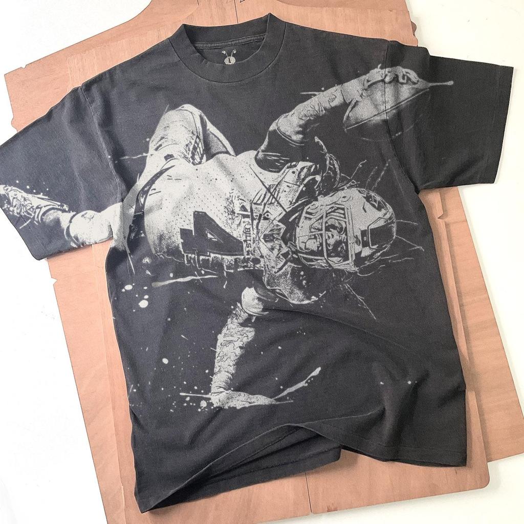 James Cook Handmade Bleached T-Shirt: Faded Black Cotton Unisex Tee