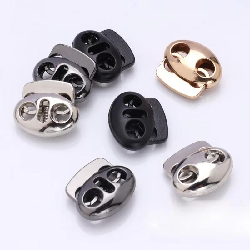 10 шт. Металлические фиксаторы шнура, диаметр отверстия 4,5 мм, полезный металлический стопор для шнура, аксессуары для одежды для DIY