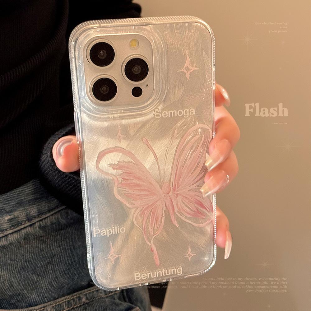 Ins Pink Feathered Bowc Suitable for IPhone 16 Phone CasecIPhone 15 Pro Max 12 Protective Casec 14 Women