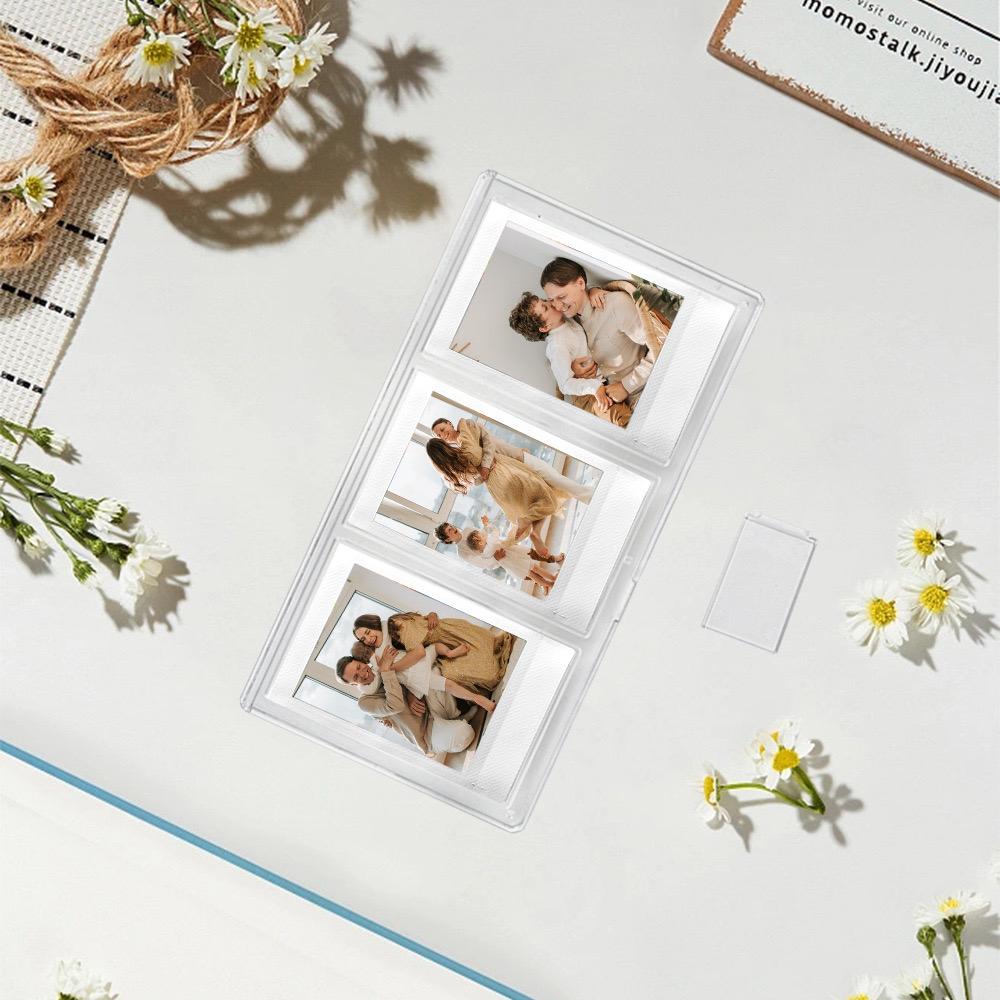 [Film Lab] Desktop Photo Frame with 3 Pockets for Instax Mini Photo CAC35