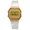 CASIO цифровые часы Vintage Series Kids Gold Clear Band Overseas модель [Casio] A168XESG-9A мужские женские [Товар]