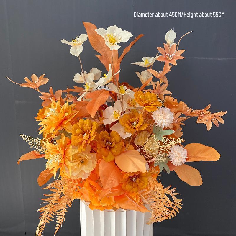 Искусственный Цветочный Декор для Свадебного Места Проведения: для Дорожки, Сцены и Банкетного Зала