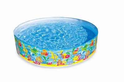 INTEX Ocean Play Snap Pool, Круглый, 183 x 38 см, 56452 [Официальный японский продукт]