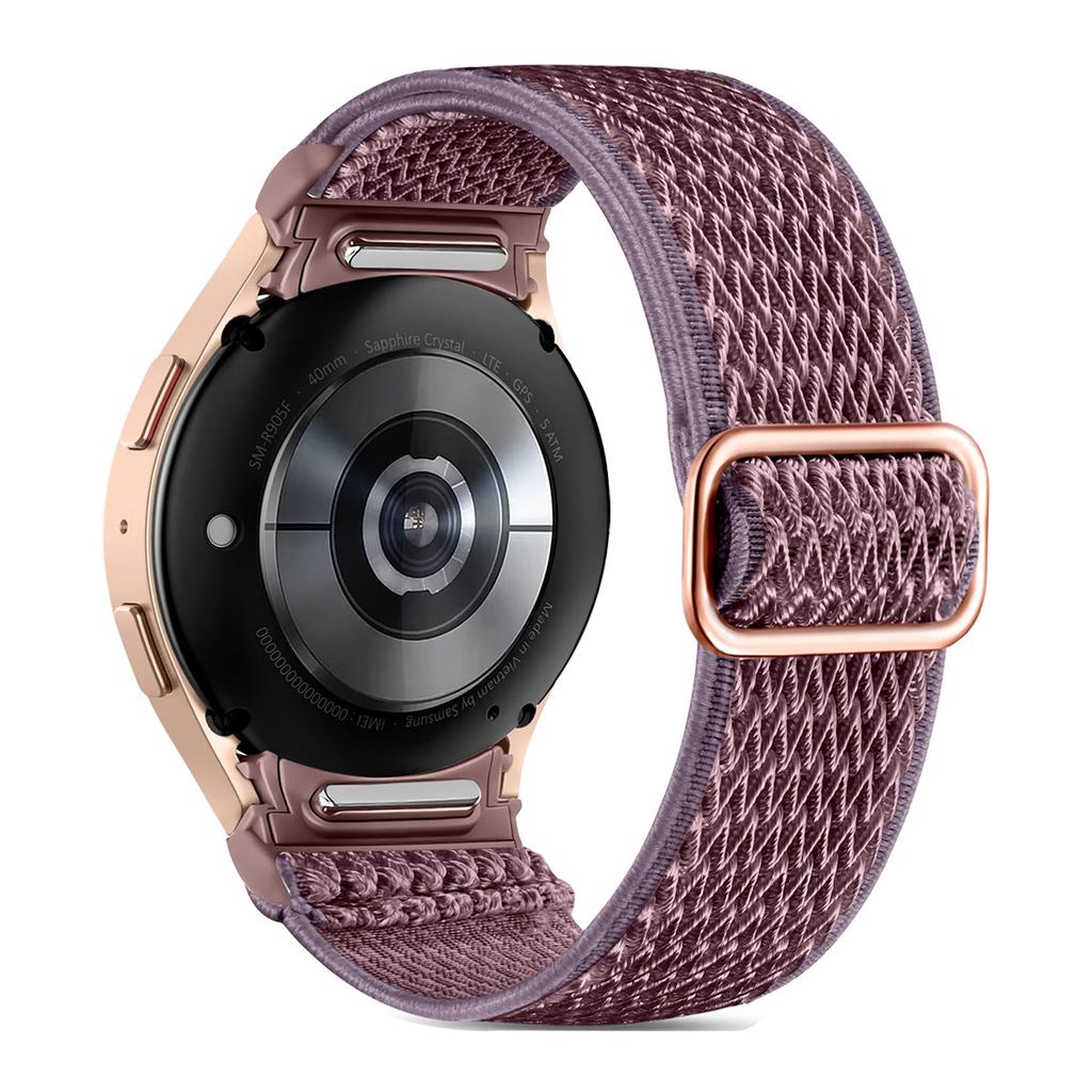 Ремешок без зазоров для Samsung Galaxy Watch 7 6 5 4 40мм 44мм/5 pro 45мм Эластичный нейлоновый браслет Ремешок для Galaxy watch 6 classic 47мм 43мм