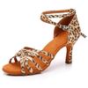Women Ballroom Latin Tango Dance Shoes Salsa High Heeled 7CM