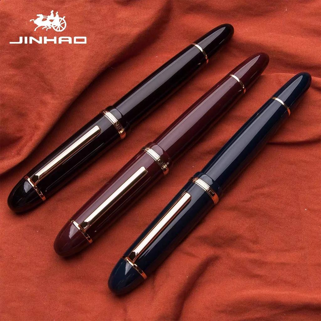 Перьевые ручки JinHao X159 Металлические EF 0.38мм F 0.5мм Пера Акриловые Школьные Офисные Принадлежности Канцелярские Товары Деловая Пишущая Ручка PK 9019