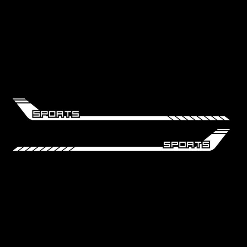 2 шт. D-1925 спортивные полосы автомобиля наклейки боковая дверь кузова автомобиля-Стайлинг украшения виниловые наклейки