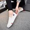 Новая корейская версия весенних ленивых туфель, повседневные однотонные мужские и женские туфли для сноуборда с одной педалью, парусиновые туфли, дезодорирующая спортивная обувь
