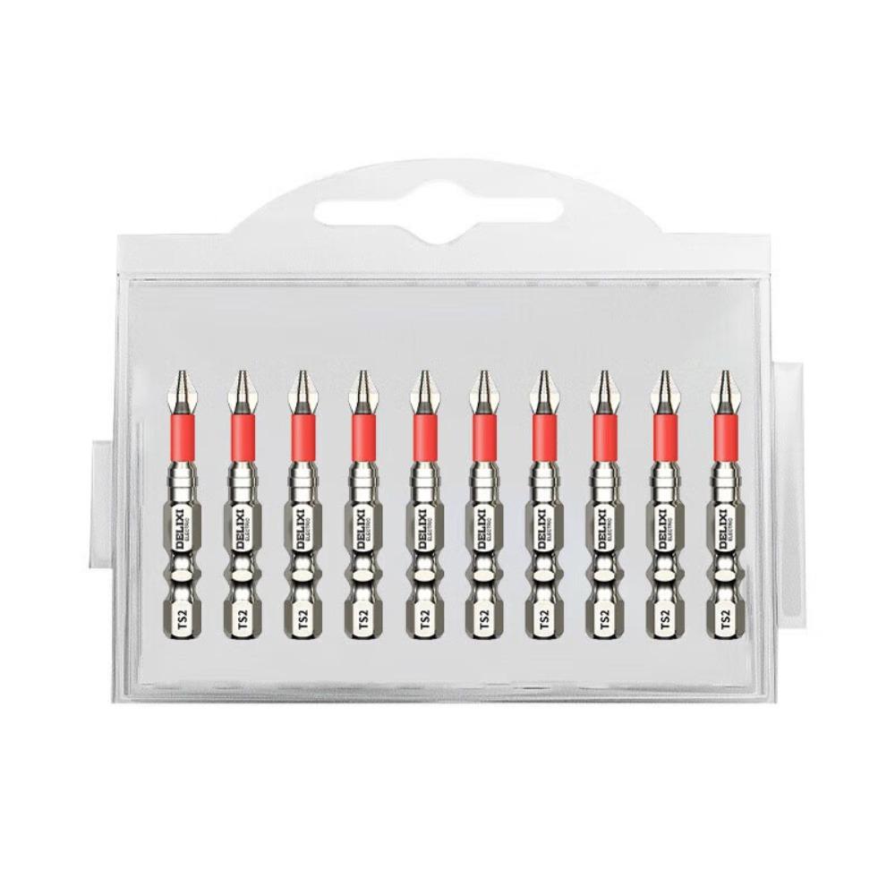 6/10/20pcs S2 Zinc Zinc Alloy Steel Cross Screwdriver  Head Non-slip Electric Screwdriver Bit  Electric Drill