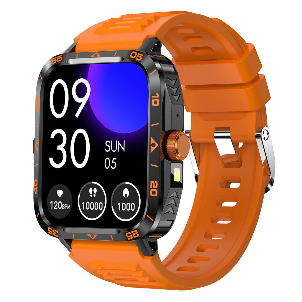 ZW59 Bluetooth-совместимые умные часы для звонков, мониторинга артериального давления, сна, здоровья, спортивные часы с фонариком