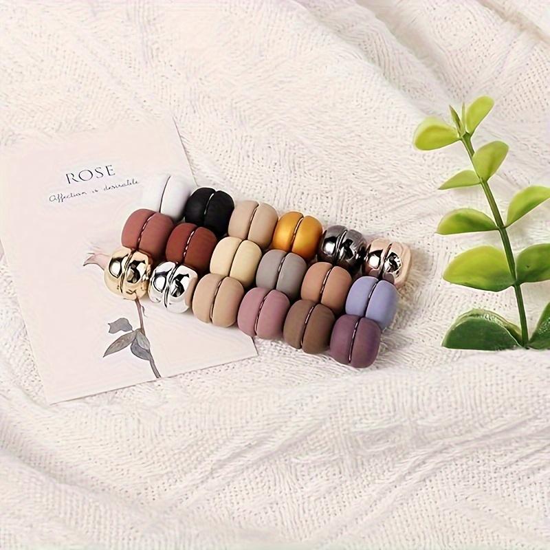 12Magnetic Pins,Commercial Magnetic Headscarf Pin Button Women's Multi-purpose Colorful Scarf Small Magnetic Headscarf, Magnet,
