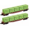KATO N Gauge Koki 5500 6000 Series Container Car (2-Car Set) 8059-2 Model Railroad Freight Car