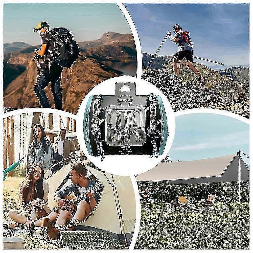 2025 Cord Rope Tightening Cinching Tool with Roller-Cam Technology for Hiking Camping Mountaineering