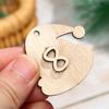 24 Number Label Christmas Advent Calendar Wooden Pendant Countdown Hanging Tags DIY Gift Bags Decor Biscuit Package