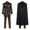 SW Prequel Cosplay Anakin Skywalker Men Costume Halloween Costume with Cloak Masquerade Carnival Party Outfits for Adult