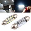 2 Pcs 36mm Interior 8LED Car Auto Light SMD Pure White Festoon Dome Lamp Bulb