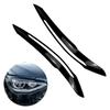 2pcs Car Headlight Eyebrow Eyelid Cover Trim ABS Black/Carbon Fiber for BMW 1 Series F20 F21 Advance Version 2011 2012 2013 2014