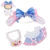 17cm Doll Clothes Set Costume Handmade Scene Photo Prop Cute Pretend Play Toy Bib Girl Outfits