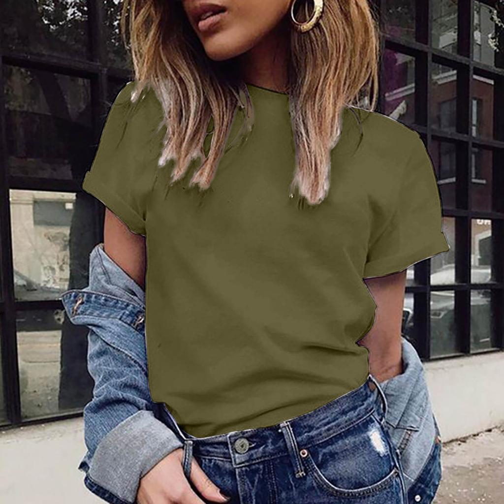 [Cornerstone] Женская модная повседневная блузка, однотонная футболка больших размеров, топ с короткими рукавами и v-образным вырезом