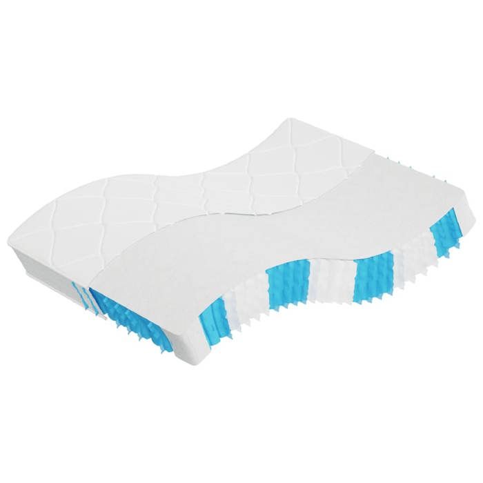 VidaXL Matelas à ressorts ensachés dureté moyenne 140x190 cm 372841