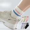 Женские летние тонкие влагопоглощающие дышащие бесшовные спортивные носки-трубы из хлопка