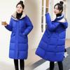 Женская осенне-зимняя однотонная приталенная с капюшоном утолщенная теплая женская куртка средней длины, 5 цветов
