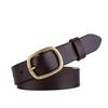 Womens Second Layer Leather Belt With Metal Buckle For Jeans And Skirts Spring Summer Accessory
