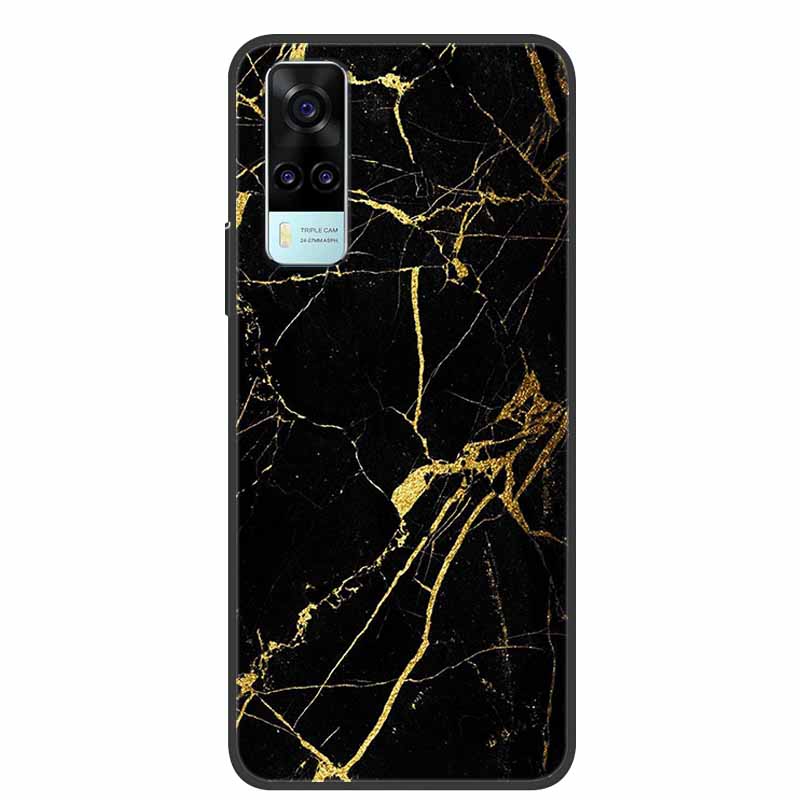 Чехол для vivo Y33 Мраморный Мягкий Силиконовый Задний Чехол для Vivo Y33 Y33S Y33T Чехол для Телефона для Vivo Y 33 S Y33 T Coque Funda Бампер
