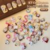 10 шт./пакет 3D Мультяшные Шармы для ногтей Hello Kitty Смешанная смола Котенок Китти с бантом Украшение для нейл-арта Кавайный Блестящий Kt Деталь для ногтей