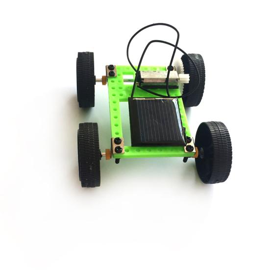 DIY Assembly Solar Panel Energy Mini Car Vehicle Racer Model Kids Education Toy
