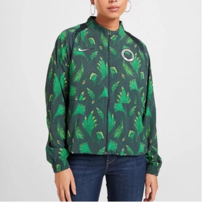 Nike Футбольная куртка сборной Нигерии, женская, водоросли-зеленый CU1411-364
