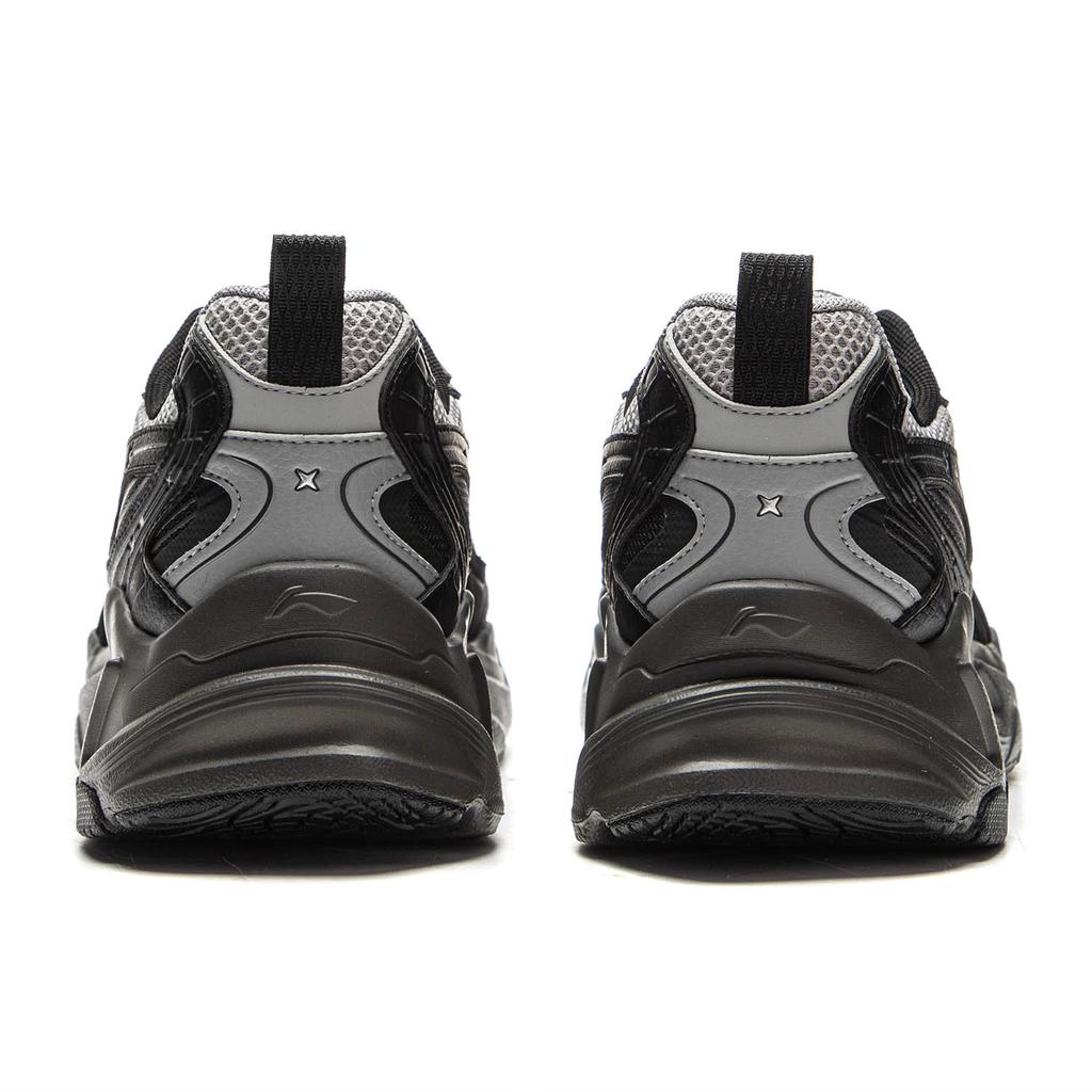 Li-Ning Meteor Versatile Retro Dad Shoes Thick Sole Height Increasing Shock Absorbing Non-Slip Wear-Resistant Support Low-Top Casual Shoes AGCV357-3