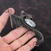 Подвеска из яшмы Pinolith, подвеска из медной проволоки, обернутая вручную, ювелирное украшение в виде дракона, потрясающий кулон из драгоценного камня, подарок для нее, ювелирное украшение из медной проволоки