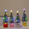 1 шт. Ночник Новогодняя вечеринка Рождественская елка Мини Разноцветный Светящийся Рождественская елка Сделай сам Домашний декор Свечи Лампы Украшения Светодиод