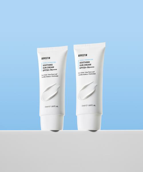 Aqua Soothing Sun Cream SPF50+/PA++++ 50ml Double Set