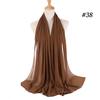 Muslim Hijab Women Lady Plain Bubble Chiffon Scarf Hijab Wrap Shawls Headband