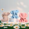 DIY Elephant Silicone Candle Mold Cute Sitting Elephant Animal Soap Gypsum Resin Production Tool Home Decoration Crafts Gifts