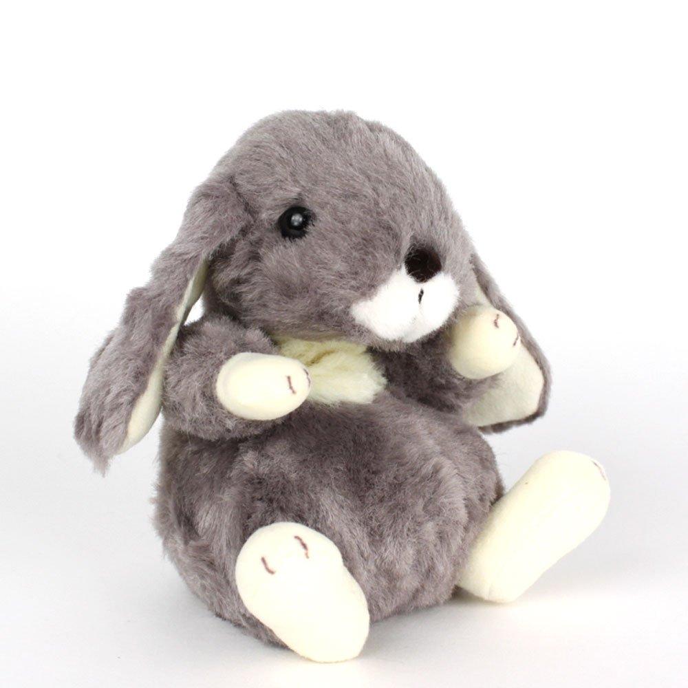 Плюшевый кролик, серый вислоухий, игрушка, маленький,