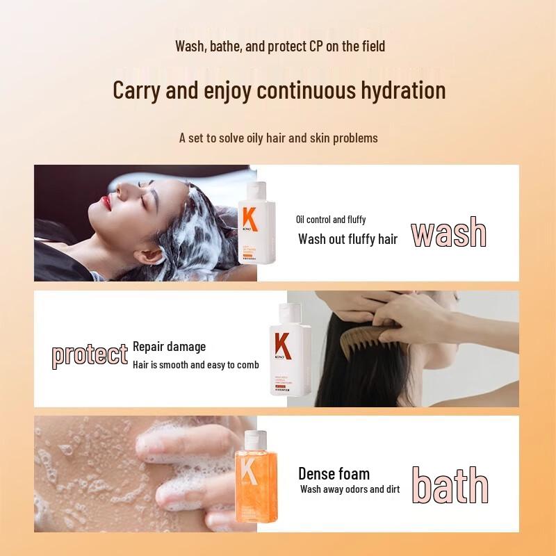 KONO Travel Hair and Body Care Set