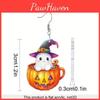 Ghost Halloween Themed Pumpkin Pot Pattern Women Acrylic Earrings Festival For