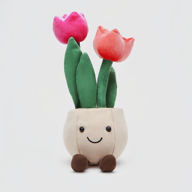 Имитация Растения Кукла Нарцисс Тюльпан Веселая Горшечная Серия Плюшевая Игрушка Декоративные Украшения