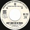 7inch Record BOBBY SHEEN - Don't Make Me Do Wrong / Payback WB7732 Warner Bros. Re 1973 US Soul/Funk Used